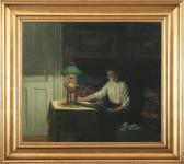 KRAUL Fritz Interior With A Woman KRAUL Fritz Interior With A Woman