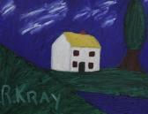 KRAY Ronnie House In A Landscape, A Sketch With The Scales Of Justice Verso KRAY Ronnie House In A Landscape, A Sketch With The Scales Of Justice Verso