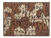 KRISTIANSEN bo A Rectangular Wall Relief With Stoneware Tiles Decorated With Scratched Motifs In Relief. Glazed In Shades Of Brown, Black, Grey And Brownish Green. Partly Uglazed. Mounted In A Patinated Iron Frame Divided Into Four Spaces KRISTIANSEN bo A Rectangular Wall Relief With Stoneware Tiles Decorated With Scratched Motifs In Relief. Glazed In Shades Of Brown, Black, Grey And Brownish Green. Partly Uglazed. Mounted In A Patinated Iron Frame Divided Into Four Spaces