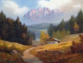 KUBOTH J. Austrian Mountain Scene KUBOTH J. Austrian Mountain Scene