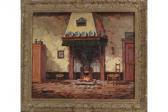 KUIPER J. Peasant Interior With Fireplace KUIPER J. Peasant Interior With Fireplace