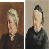 KUNERT Ove Portraits Of The Sisters Kirstine And Matha Steinthal KUNERT Ove Portraits Of The Sisters Kirstine And Matha Steinthal