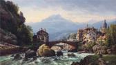 KUWASSEG Charles Euphrasie An Alpine Village KUWASSEG Charles Euphrasie An Alpine Village