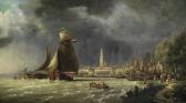 KUWASSEG Charles Euphrasie Harbour Scene KUWASSEG Charles Euphrasie Harbour Scene