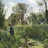 KYHN Vilhelm Peter C. A Hunter In The Marsh A Summer Day At Ausumgaard KYHN Vilhelm Peter C. A Hunter In The Marsh A Summer Day At Ausumgaard