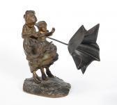 LA MONACA Francis Struggling In A Gale With An Umbrella LA MONACA Francis Struggling In A Gale With An Umbrella