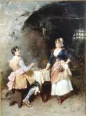 LA MONACA R.M. Interior With Gallant And Maid LA MONACA R.M. Interior With Gallant And Maid