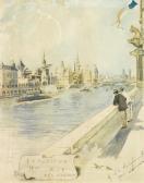 LA ROCHEFOUCAULD de Antoine Vue Des Quais À Paris LA ROCHEFOUCAULD de Antoine Vue Des Quais À Paris