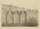 LABOUREUR Jean Emile Les Trois Fiancées De Porcelaine LABOUREUR Jean Emile Les Trois Fiancées De Porcelaine