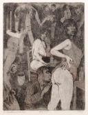 LACKENMACHER Otto Frivole Szenen Bordellartiges Milieu LACKENMACHER Otto Frivole Szenen Bordellartiges Milieu