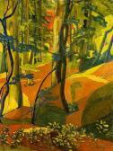 LACOMBE Georges Soleil Couchant Sous-bois En Forêt D'ecouves LACOMBE Georges Soleil Couchant Sous-bois En Forêt D'ecouves