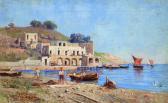 LAEZZA Giuseppe Marina Di Ischia Con Pescatori A Riva LAEZZA Giuseppe Marina Di Ischia Con Pescatori A Riva