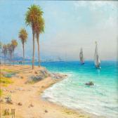 LAGORIO Leon Felixowitsch Coastal View From Jaffa Near Tel Aviv LAGORIO Leon Felixowitsch Coastal View From Jaffa Near Tel Aviv