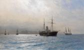 LAGORIO Leon Felixowitsch Ships On A Calm Sea LAGORIO Leon Felixowitsch Ships On A Calm Sea
