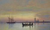 LAGORIO Leon Felixowitsch The Neva At Dusk, St Petersburg LAGORIO Leon Felixowitsch The Neva At Dusk, St Petersburg