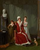 LAGRENEE Jean-Jacques, Jeune Portrait Of General Baudet's Wife And Her Two Children LAGRENEE Jean-Jacques, Jeune Portrait Of General Baudet's Wife And Her Two Children
