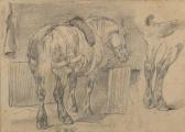 LALAISSE Hippolyte Horse In A Stable LALAISSE Hippolyte Horse In A Stable