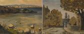 LAMB Peadar Huband Bridge Looking Towards The Peppercanister Church, Dublin And Coastal Scene Near Carraroe (a Pair) LAMB Peadar Huband Bridge Looking Towards The Peppercanister Church, Dublin And Coastal Scene Near Carraroe (a Pair)