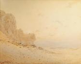 LAMPLOUGH Augustus Osborne Desert Scene With Figures LAMPLOUGH Augustus Osborne Desert Scene With Figures