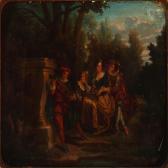 LANCRET Nicolas A Pair Of Gallant Scenes With Young People Enjoying Music In A Park LANCRET Nicolas A Pair Of Gallant Scenes With Young People Enjoying Music In A Park