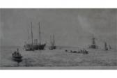 LANGMAID Rowland Shipping Off The Coast LANGMAID Rowland Shipping Off The Coast