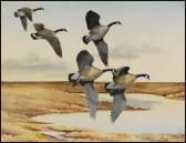 LANSDOWNE James Fenwick Geese In Flight LANSDOWNE James Fenwick Geese In Flight