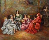 LANSING Frances Visita De Cardenal. Óleo Sobre Tela LANSING Frances Visita De Cardenal. Óleo Sobre Tela