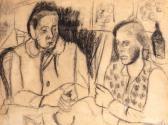 LANSKOY Andre Deux Personnages Attablés LANSKOY Andre Deux Personnages Attablés