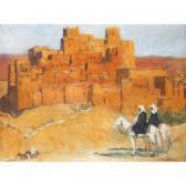 LANTOINE Fernand Cavaliers Du Sud Marocain Devant Une Casbah LANTOINE Fernand Cavaliers Du Sud Marocain Devant Une Casbah