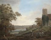 LAPORTE John Rochester From The Banks Of The Medway With The Castle And Bridge Beyond LAPORTE John Rochester From The Banks Of The Medway With The Castle And Bridge Beyond