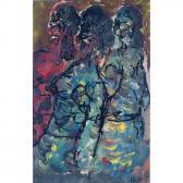 Larionov Mikhail Fyodorovich Three Figures Larionov Mikhail Fyodorovich Three Figures