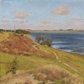 LARSEN Thorvald A Summer Landscape Near A Fiord LARSEN Thorvald A Summer Landscape Near A Fiord