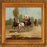 LASKY Bessie M. Distinguished Party In A Horse Carriage LASKY Bessie M. Distinguished Party In A Horse Carriage