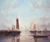 LASZLO RITTER Ships At Harbour LASZLO RITTER Ships At Harbour