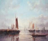 LASZLO RITTER Ships At Harbour LASZLO RITTER Ships At Harbour