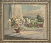 LATTER Ruth A View From Her Drawing-room Window, Somerset LATTER Ruth A View From Her Drawing-room Window, Somerset