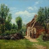 LAUB Ernst Ved Et Bondehus, Sommerdag LAUB Ernst Ved Et Bondehus, Sommerdag
