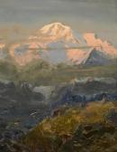 LAURENCE Sydney Mortimer Evening Glow On Mount Mckinley LAURENCE Sydney Mortimer Evening Glow On Mount Mckinley