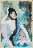 LAURENCIN Marie A Nude With A Cat LAURENCIN Marie A Nude With A Cat