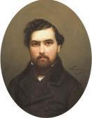 LAVAUDAN Alphonse Lavauden Portrait D'homme En Habit Noir Dans Un Oval Feint LAVAUDAN Alphonse Lavauden Portrait D'homme En Habit Noir Dans Un Oval Feint