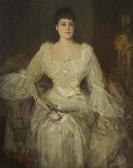 LAVERY John A Lady In White (a Portrait Of Lady Lyle) LAVERY John A Lady In White (a Portrait Of Lady Lyle)
