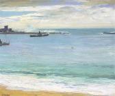 LAVERY John Steamers In The Harbour, St. Jean De Luz LAVERY John Steamers In The Harbour, St. Jean De Luz
