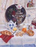 LAVRENKO Boris Mikhaelovitch Nature-morte Au Samovar LAVRENKO Boris Mikhaelovitch Nature-morte Au Samovar