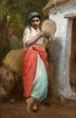LAZERGES Hippolyte Jeune Algérienne Au Tambourin (tar) LAZERGES Hippolyte Jeune Algérienne Au Tambourin (tar)