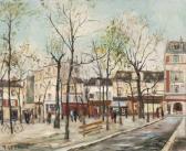 LE COADIC Francis Autumn At The Place Du Tertre In Paris LE COADIC Francis Autumn At The Place Du Tertre In Paris