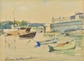 LE FORESTIER Rene Harbour Scene LE FORESTIER Rene Harbour Scene