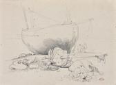 LE POITTEVIN Eugene Modeste E. Deux Études De Bateaux LE POITTEVIN Eugene Modeste E. Deux Études De Bateaux