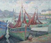 LE TOULLEC Jean-Louis Concarneau, Pêcheurs Au Port LE TOULLEC Jean-Louis Concarneau, Pêcheurs Au Port