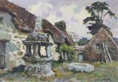 LE TOULLEC Jean-Louis Cour De Ferme Bretonne LE TOULLEC Jean-Louis Cour De Ferme Bretonne
