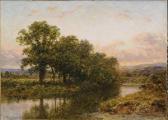 LEADER Benjamin Williams A Tranquil River Scene At Sunset LEADER Benjamin Williams A Tranquil River Scene At Sunset